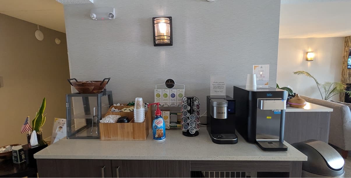 Coffee station at Superior Stay Hotel
